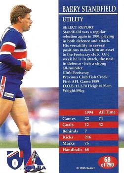 1995 Select AFL #68 Barry Standfield Back